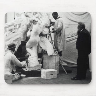 Auguste Rodin  in his Paris studio Mouse Pad