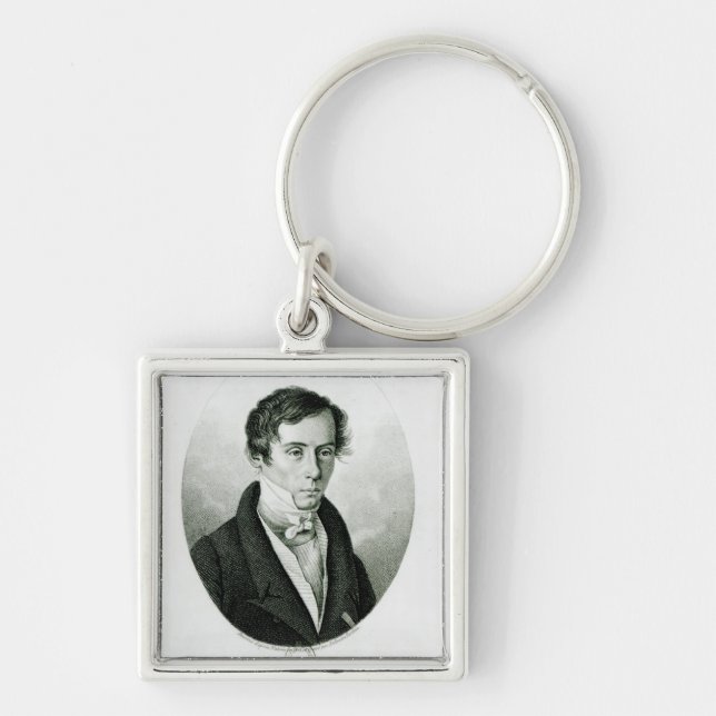 Augustin Jean Fresnel  1825 Keychain (Front)