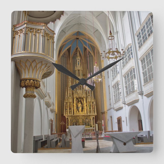 Augustinerkirche, Vienna Austria Square Wall Clock (Front)