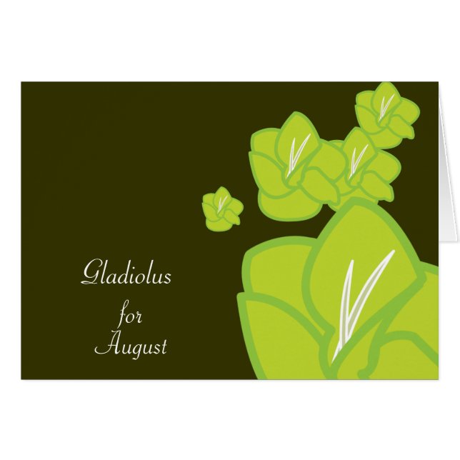 August's Birth Flower-Customize (Front Horizontal)