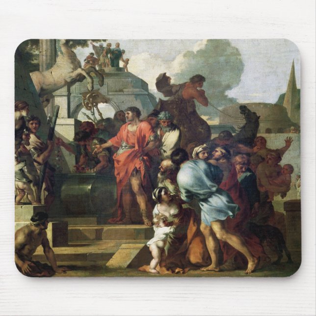 Augustus  before the Tomb of Alexander III Mouse Pad (Front)