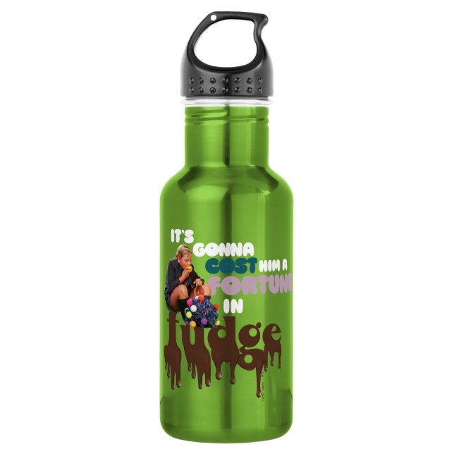 Augustus Gloop - A Fortune in Fudge 532 Ml Water Bottle (Front)