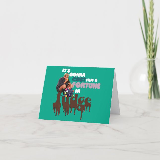 Augustus Gloop - A Fortune in Fudge Note Card (Front)