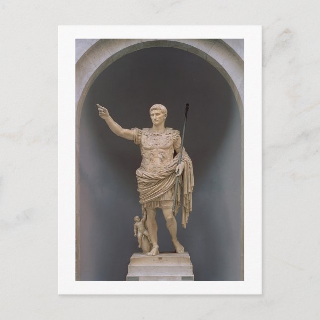 Augustus of Prima Porta, c.20 BC (marble) Postcard (Front)