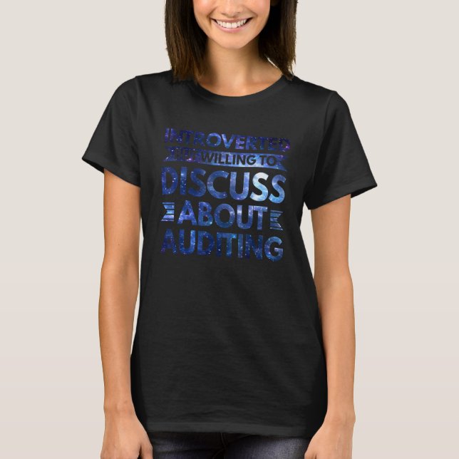Auiditor Accountant Actuary T-Shirt (Front)
