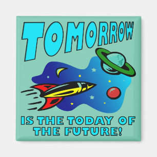 Aujourd'Hui Du Futur Aimant Frigo