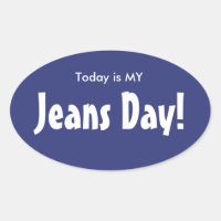 Aujourd'hui est MY Jeans Stickers Jeans Day - Blue