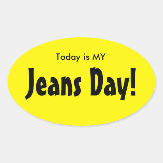 Aujourd'hui est MY Jeans Stickers Jeans Day - Jaun