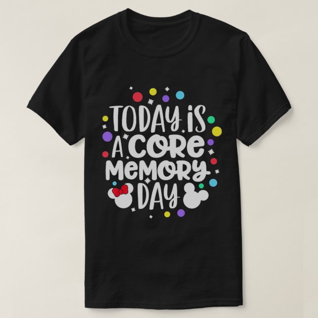 Aujourd'hui est un T-shirt de jour mémoire (Design devant)