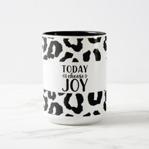 Aujourd'hui, je choisis Joy Leopard Motif Mug à de