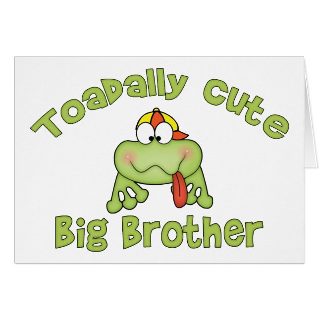 Aujourd'hui mignonne carte blanche Big Brother (Devant Horizontal)