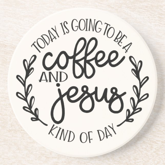 Aujourd'hui sera un dessous de verre en grès pour  (Devant)