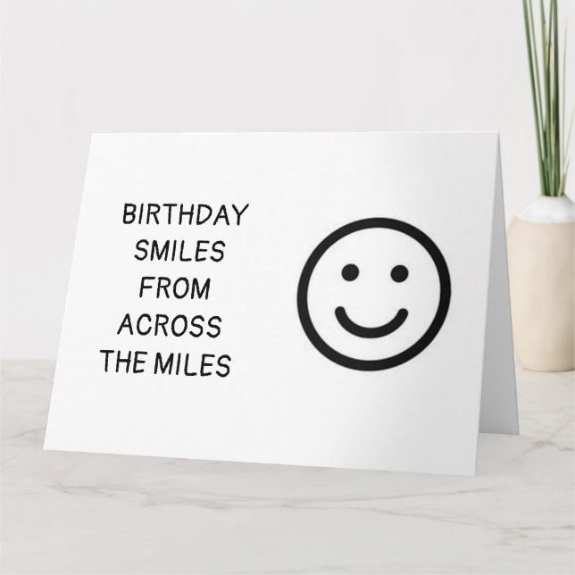 **AUJOURD'HUI SOURIT À TRAVERS LA CARTE MILES** (Devant)