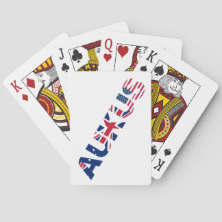 AUKUS AU UK US Security Pact Alliance Flags Playing Cards