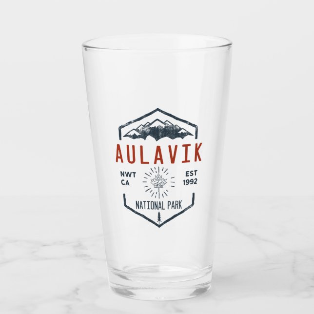 Aulavik National Park Canada Vintage Distressed Glass (Front)