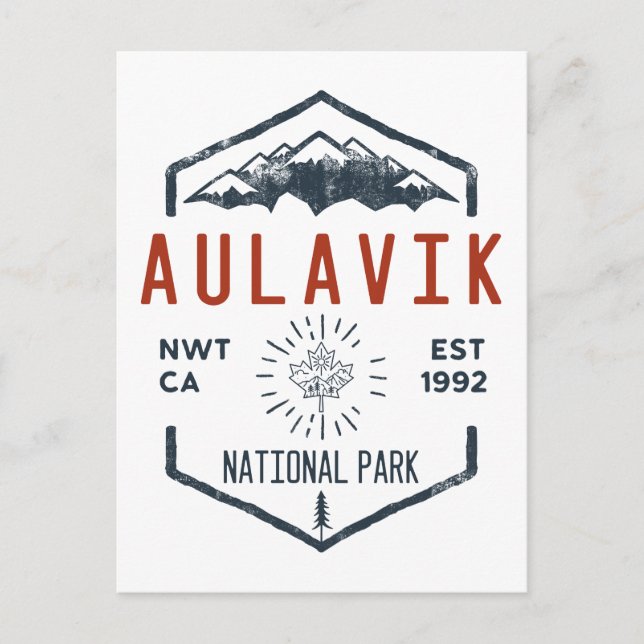 Aulavik National Park Canada Vintage Postcard (Front)