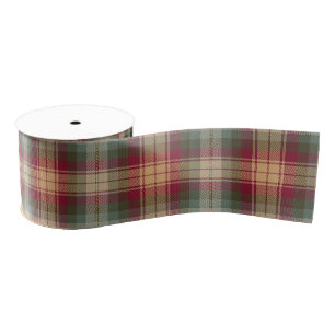 Auld Scotland Tartan Plaid Pattern Grosgrain Ribbon