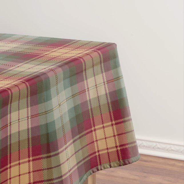 Auld Scotland Tartan Plaid Pattern Tablecloth (In Situ)