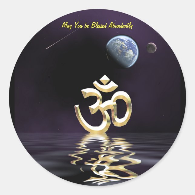 Aum  Blessing Sticker (Front)