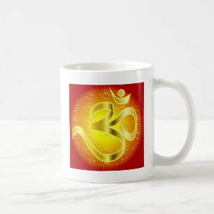 Aum or Om Symbol in yellows & reds Coffee Mug