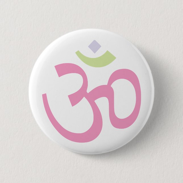 Aum sign 2 inch round button (Front)