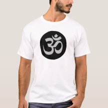 Aum Symbol, Silver and Black