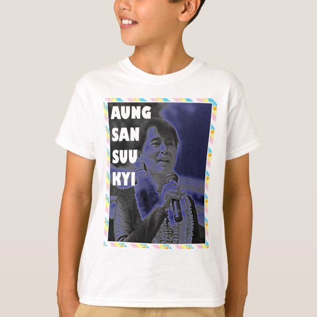 Aung San Suu Kyi Design 2 T-Shirt (Front)