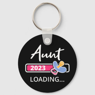 Aunt 2023 Loading I - Promoted To Auntie Keychain