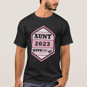 Aunt 2023 Loading Promoted To Aunt Soon To Be Aunt T-Shirt