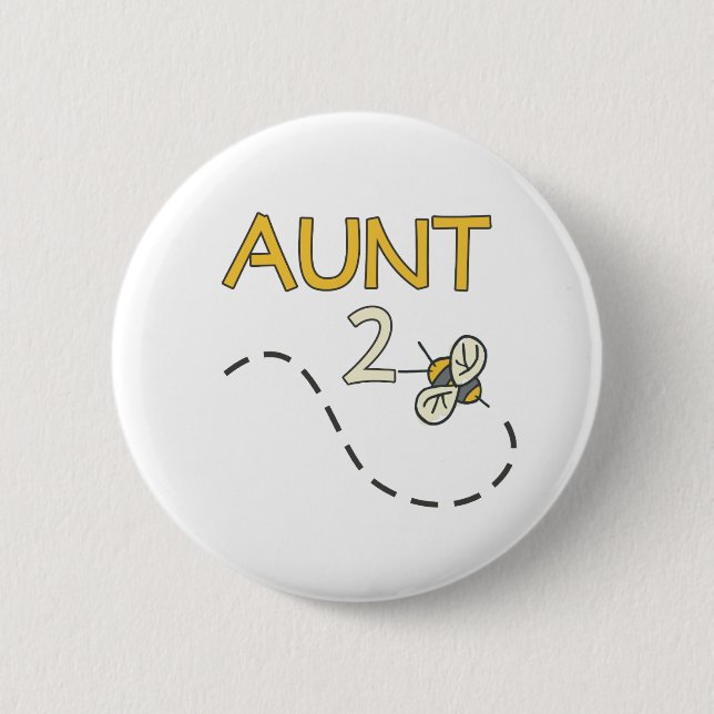 Aunt 2 Bee Inch Round Button (Front)