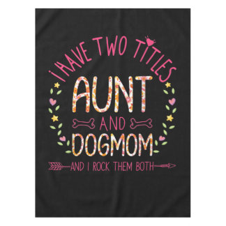aunt and dog mom gifts  women sunflowers heart .pn tablecloth