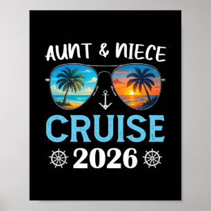 Aunt And Niece Cruise 2026 Family Group Matching C Poster