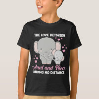 Aunt and Niece Love Auntie Family Elephant Hearts