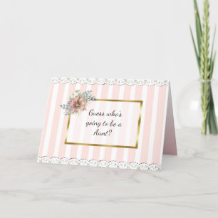 Aunt Announcement Card