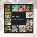 Aunt Auntie Definition Fun Photo Collage Faux Canvas Print<br><div class="desc">Personalize with 12 favourite photos and personalized message for your special,  favourite Aunt or Auntie to create a unique gift. It's a perfect way to show her how amazing she is every day. Designed by Thisisnotme©</div>