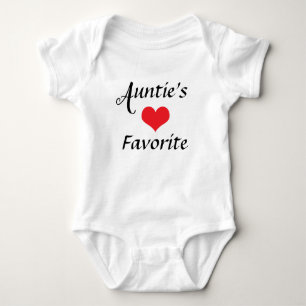 Aunt Auntie Newborn Favourite Nickname Baby Bodysuit