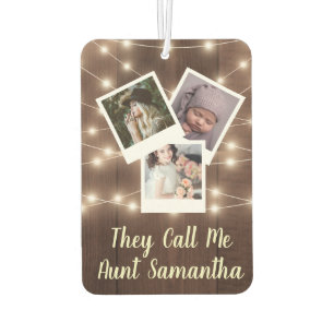 Aunt Automobile Baby Design Your Own Family Photos Air Freshener
