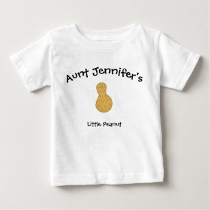 Aunt Baby Clothes Peanut Niece Nephew T-Shirt