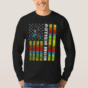 Aunt Bear Autism Awareness Love Support Great Lo T-Shirt