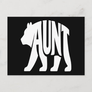 Aunt Bear  Holiday Postcard
