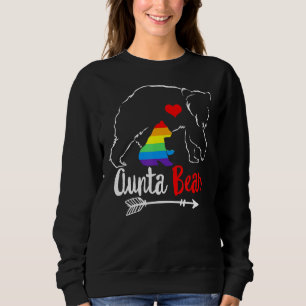 Aunt Bear Proud Mom Aunta Auntie Ally Lgbtq Rainbo Sweatshirt