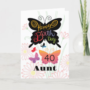 Aunt Birthday Card