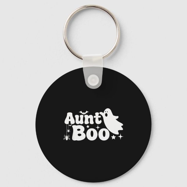 Aunt Boo Funny Ghost Halloween Family Matching  Keychain (Front)
