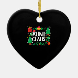 Aunt Claus Funny Christmas Tree Ornaments Matching