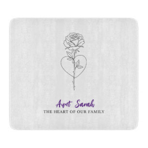 Aunt Cutting Board – The Heart of Our Family