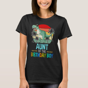 Aunt Dinosaur Of The Birthday Boy Matching Family  T-Shirt