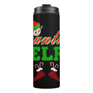 Aunt Elf Christmas Gift Thermal Tumbler