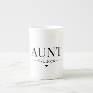 Aunt Established 2026 Bone China Mug