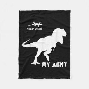 Aunt Ever Squad Gift Auntie Women's Bae  Fleece Blanket