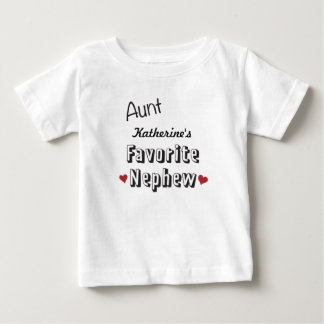 Aunt Favourite Nephew Baby T-Shirt Personalized